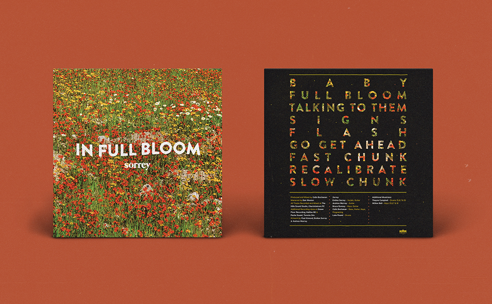 In Full Bloom - Sorrey CD artwork and layout by Paul Atwood